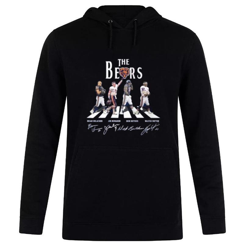 The Bears Urlacher Mcmahon Butkus And Peyton Abbey Road Signatures Hoodie