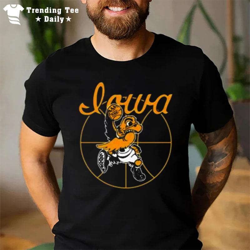 The Black And Gold Ncaa 2023 Iowa Hawkeyes Basketball T-Shirt