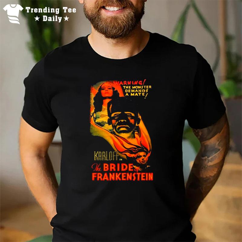 The Bride Of Frankenstein Horror Movie Halloween T-Shirt