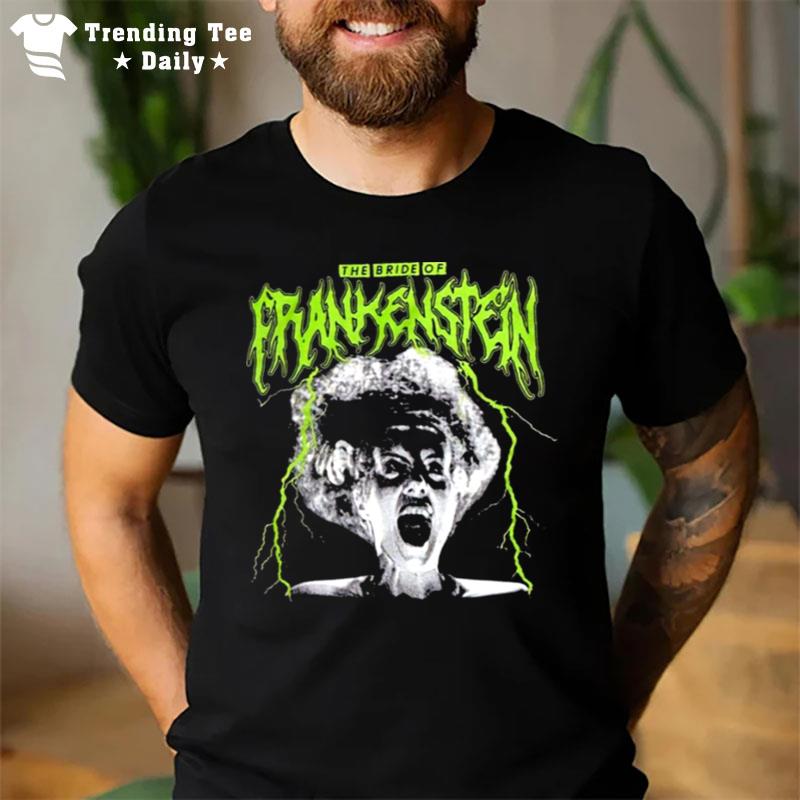 The Bride Of Frankenstein Metal Scary Movie Universal Monsters T-Shirt