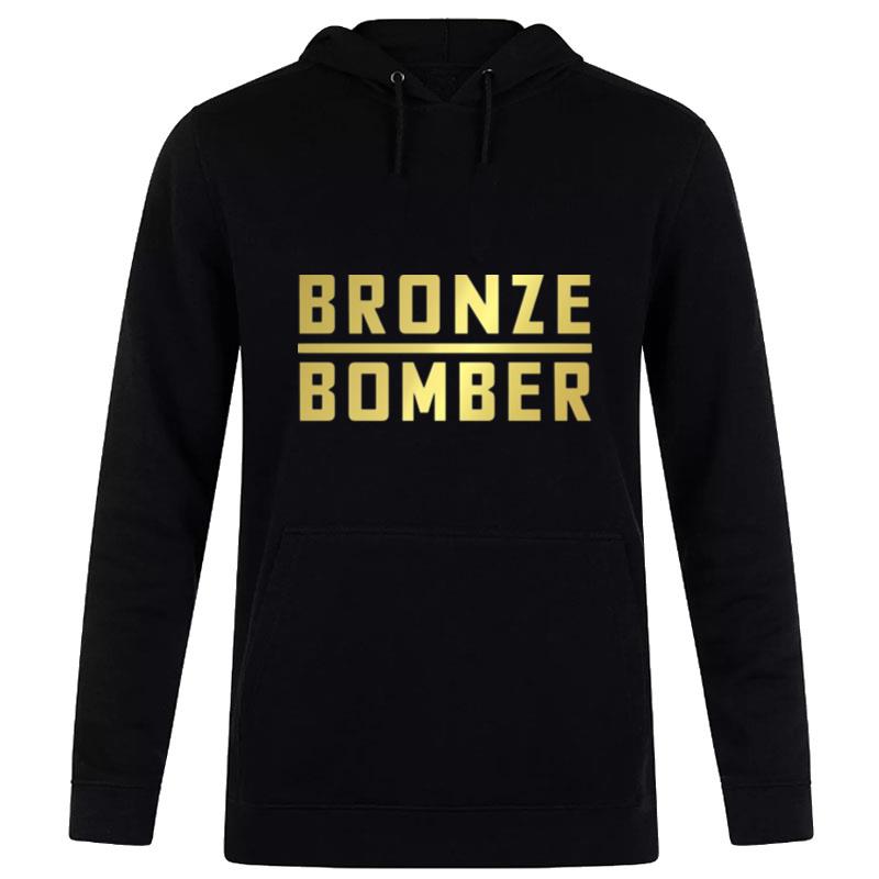 The Bronze Bomber Deontay Wilder Boxing Gold Hoodie