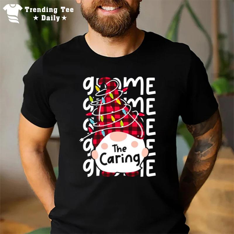 The Caring Gnome Matching Family Christmas Fun Lights Pajama T-Shirt