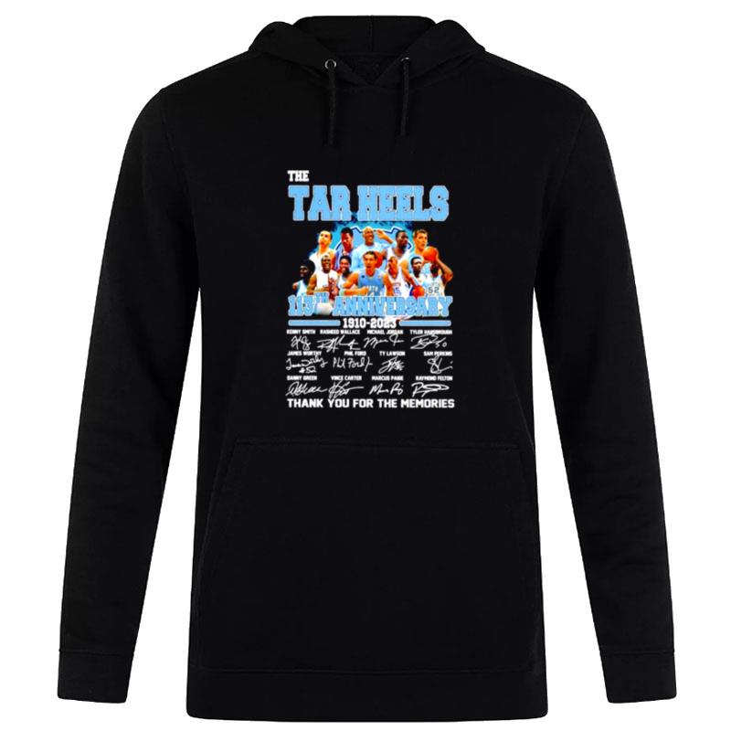 The Carolina Tar Heels Team 113Th Anniversary 1910 2023 Signatures Hoodie