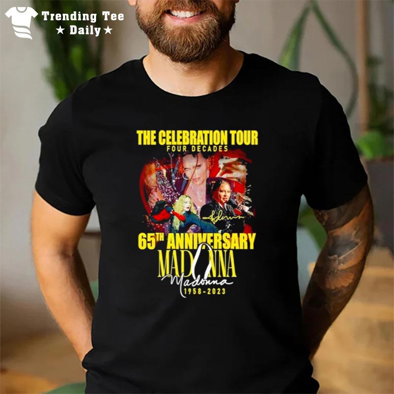 The Celebration Tour Four Decades 65Th 1958 2023 Anniversary Signature T-Shirt