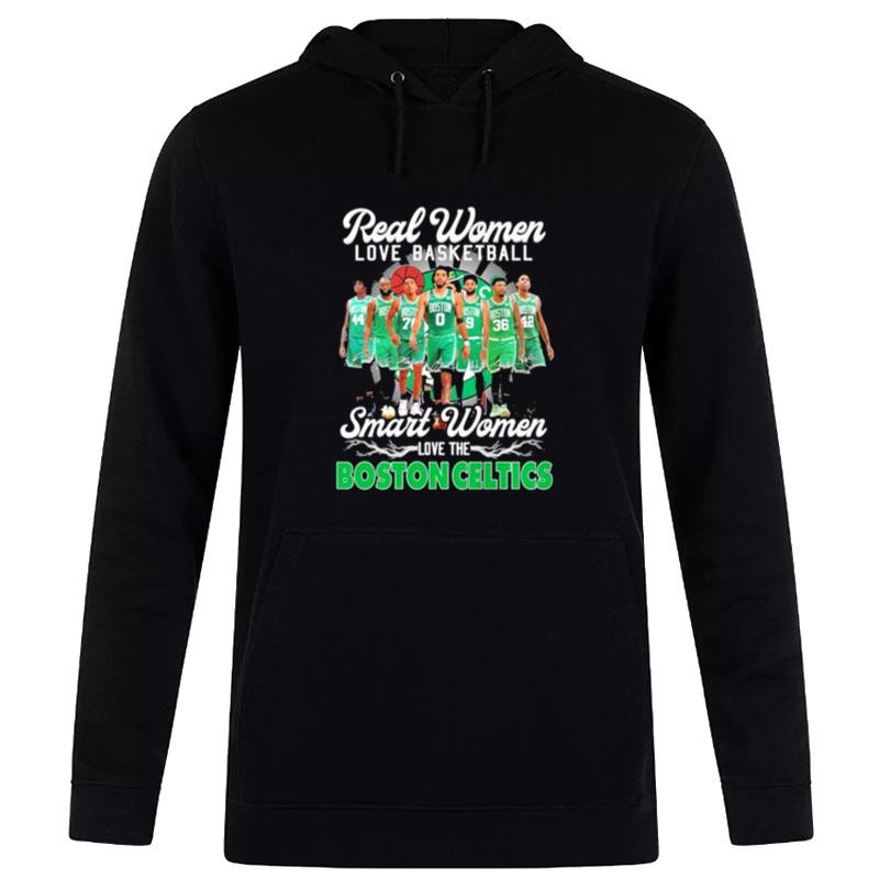 The Celtics Real Women Love Basketball Smart Women Love The Boston Celtics 2023 Signatures Hoodie