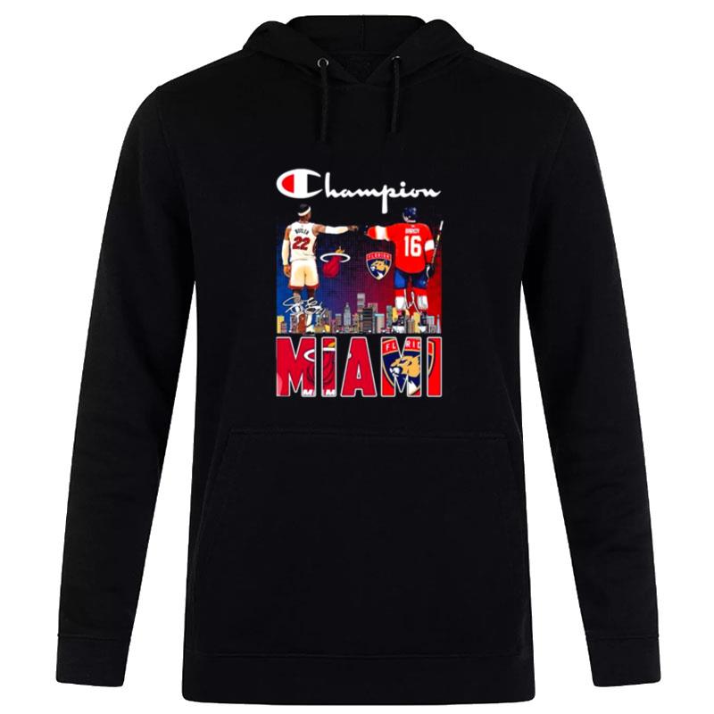 The Champion Jimmy Butler And Barkow Miami Sports 2023 Signatures Hoodie