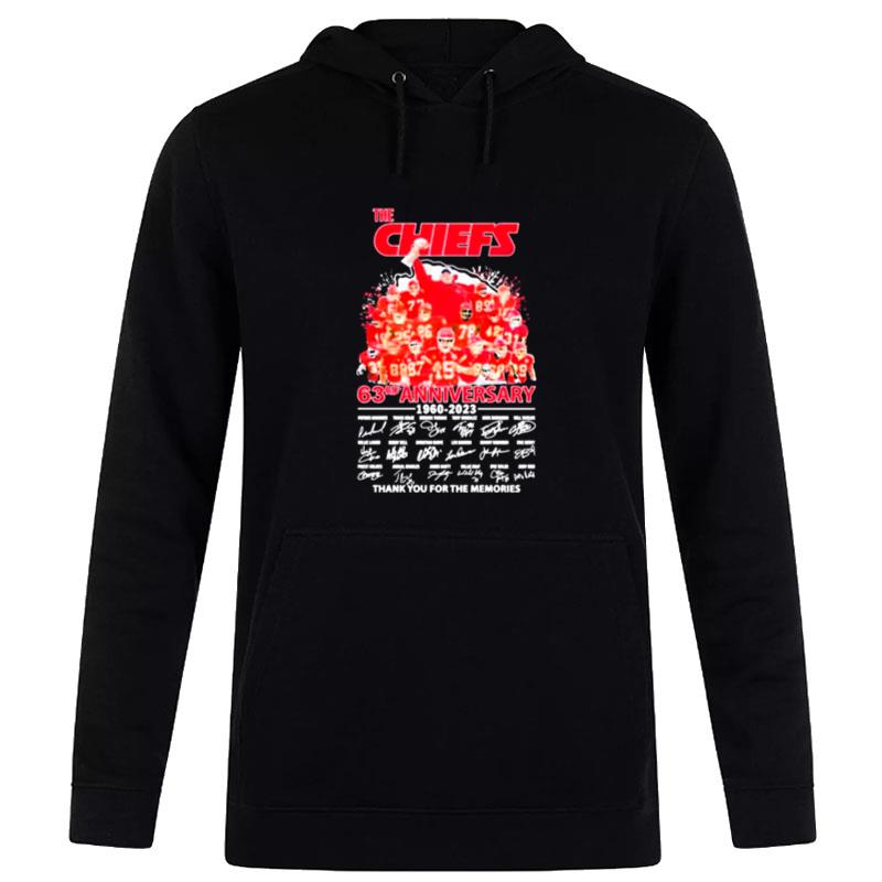 The Chiefs 63Rd Anniversary 1960 - 2023 Thank You For The Memories Signatures Hoodie