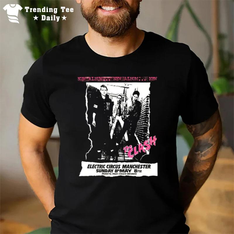 The Clash 1977 Electric Circus Manchester T-Shirt