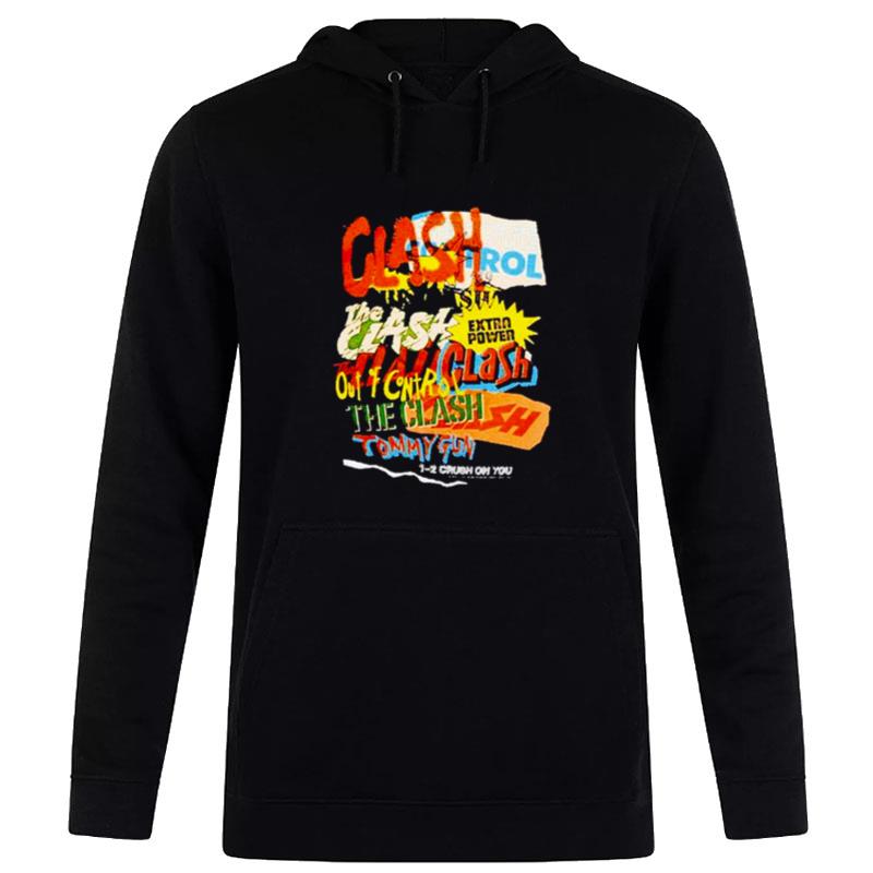 The Clash Repeating Text Vintage Hoodie