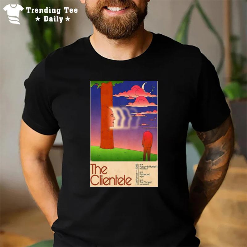 The Clientele Tour California 2023 Poster T-Shirt