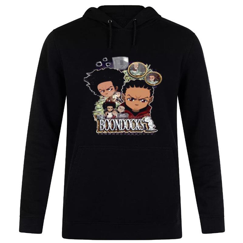 The Collage Design The Boondocks Vintage Hoodie