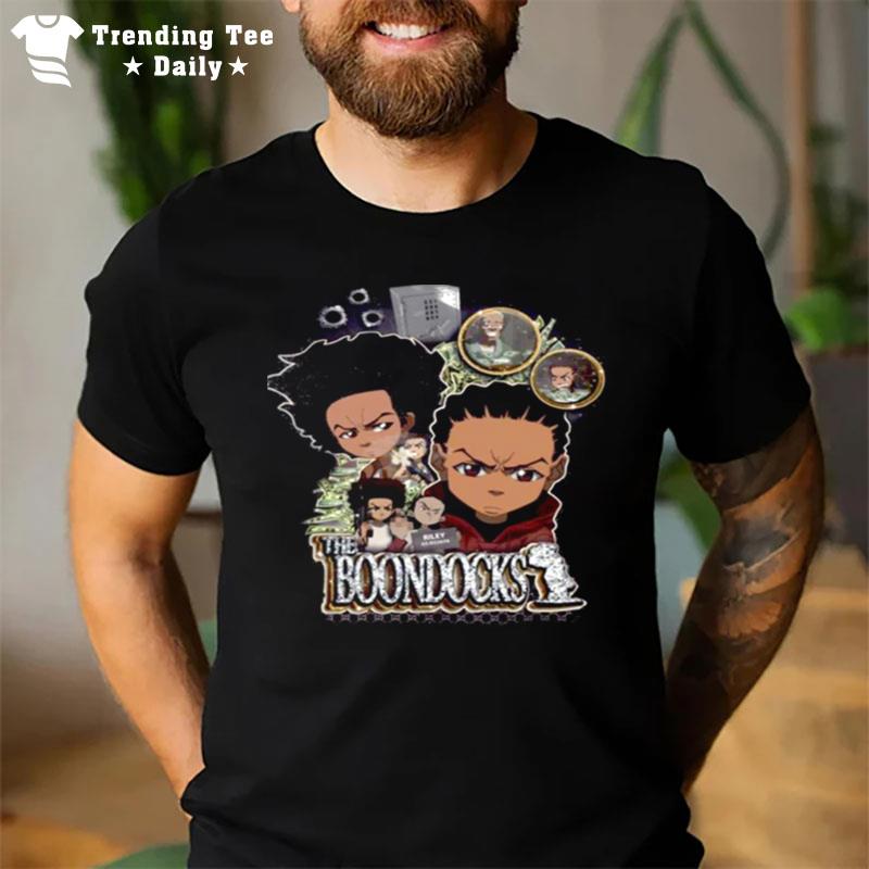 The Collage Design The Boondocks Vintage T-Shirt