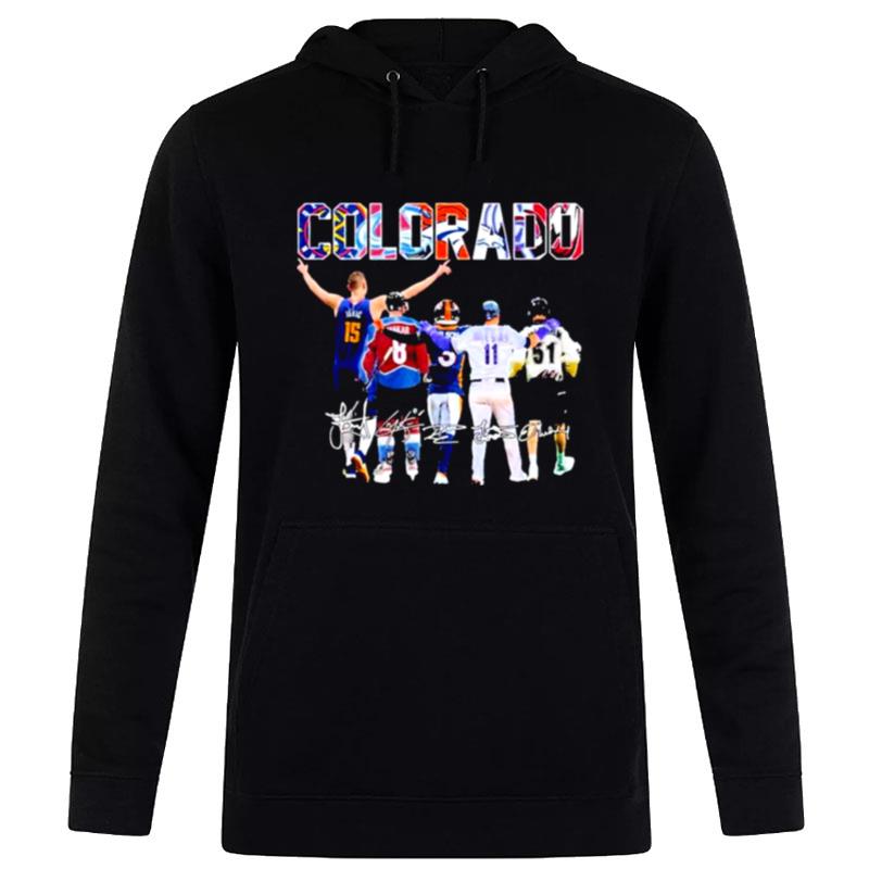 The Colorado Sports Team Players Signatures Hoodie