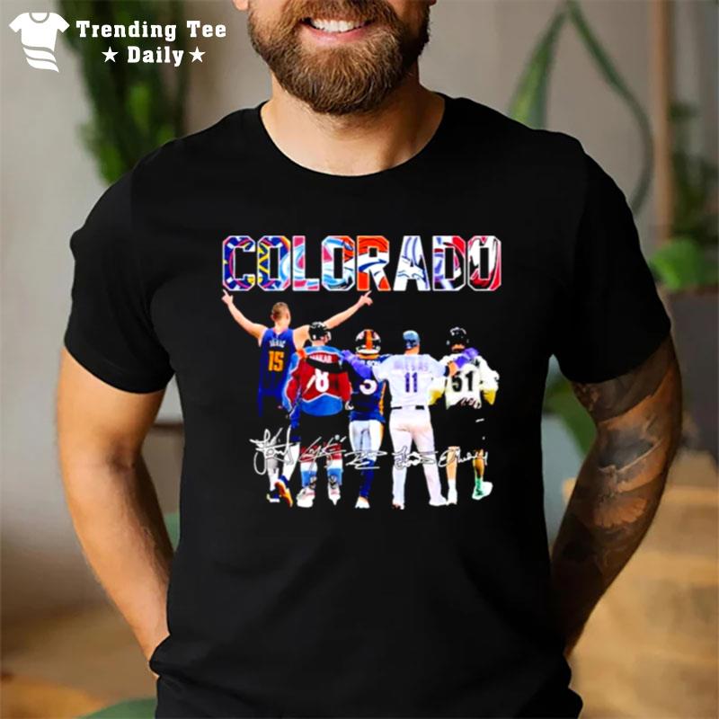 The Colorado Sports Team Players Signatures T-Shirt