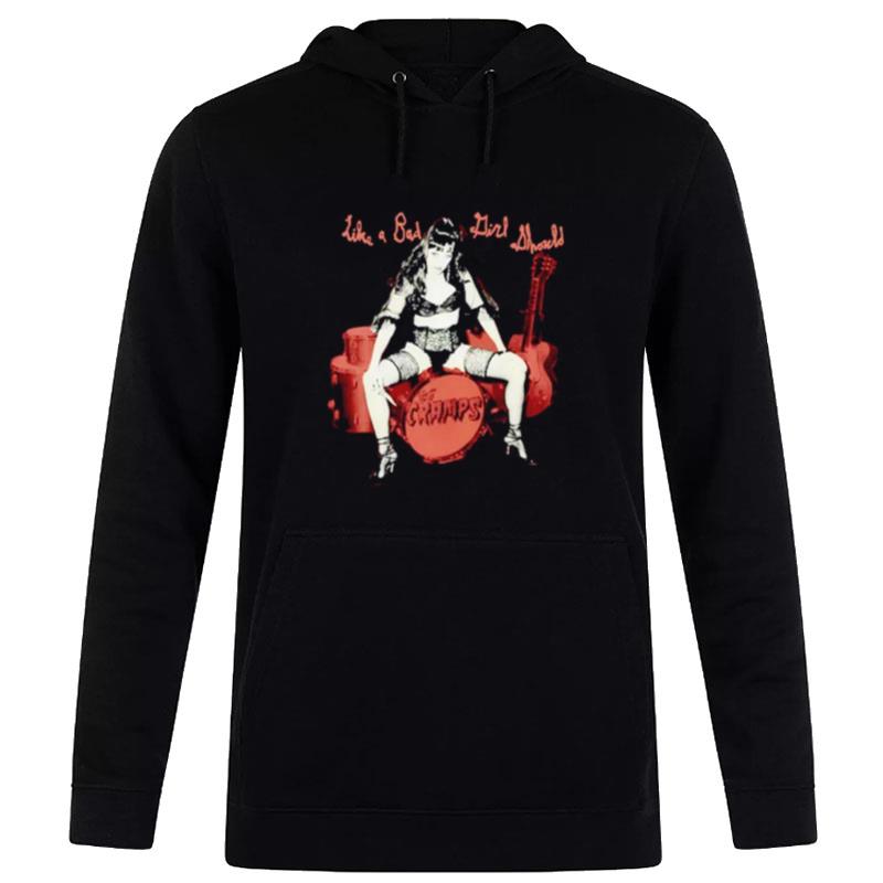 The Cramps Like A Bad Girl Should Hoodie