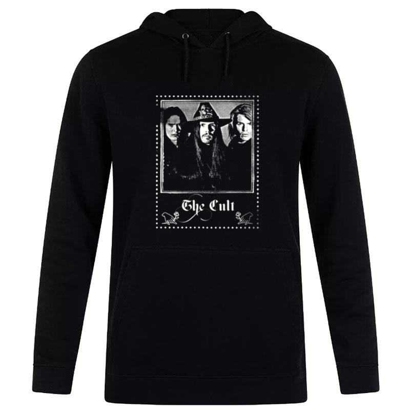 The Cult Faded Vintage Style Fan Design Hoodie