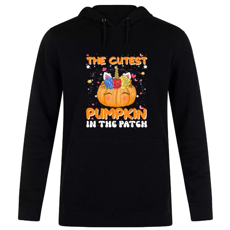 The Cutest Pumpkin In The Patch Unicorn Pumpkin Halloween Hoodie