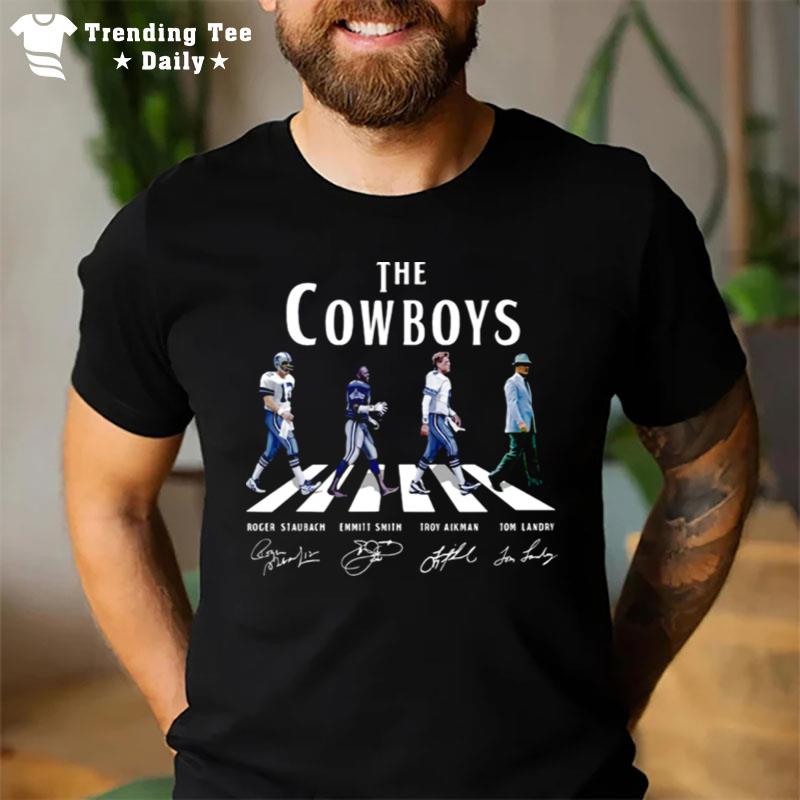 The Dallas Cowboys Football Team Abbey Road Signatures T-Shirt