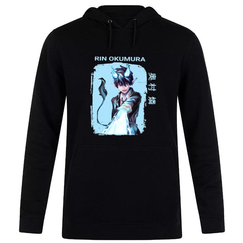 The Demon Exorcist Anime Okumura Rin Blue Hoodie