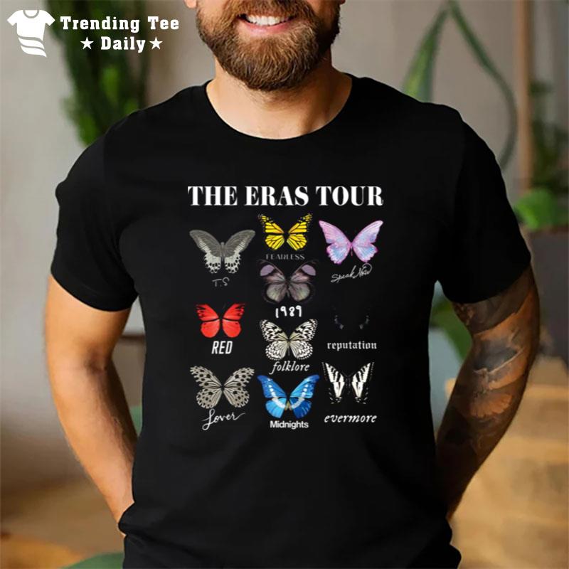 The Eras Tour Taylor Colors Butterlies T-Shirt