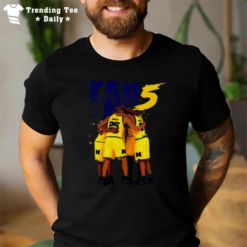The Fab 5 Michigan Wolverines Basketball T-Shirt