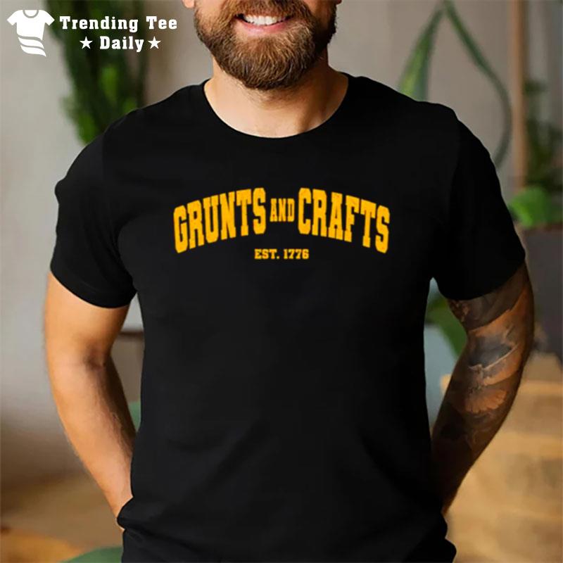 The Fat Electrician Grunts And Crafts Est 1776 T-Shirt