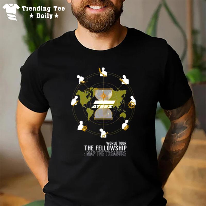 The Fellowship Map The Treasure Ateez T-Shirt