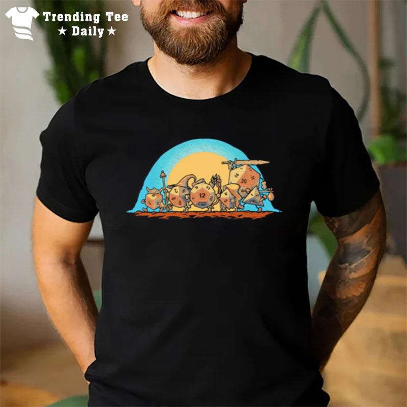 The Fellowship Of The Dice D&D Lord Of The Rings T-Shirt