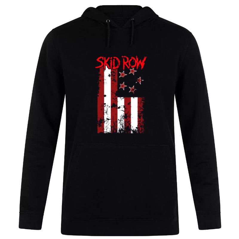 The Flag Skid Row Band Grunge Texture Hoodie