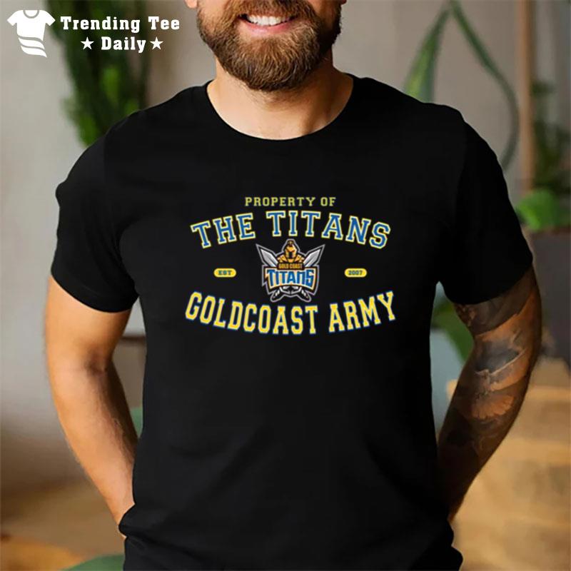 The Gold Coast Titans Army Rugby Nrl T-Shirt