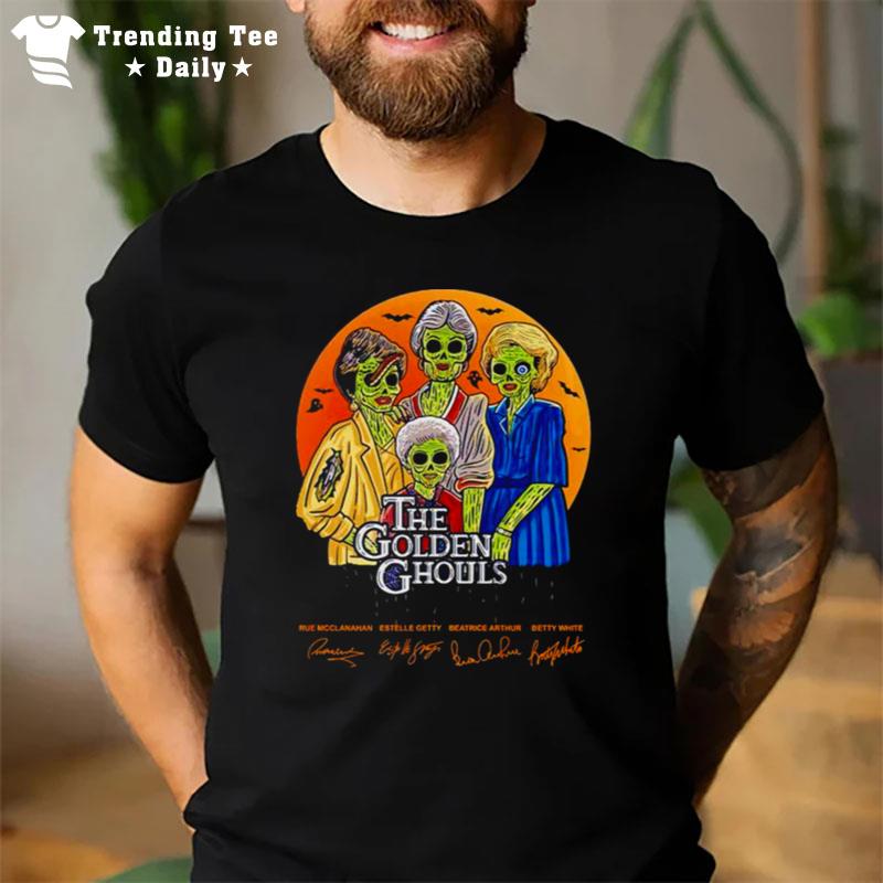 The Golden Ghouls Golden Girls Halloween Signatures T-Shirt