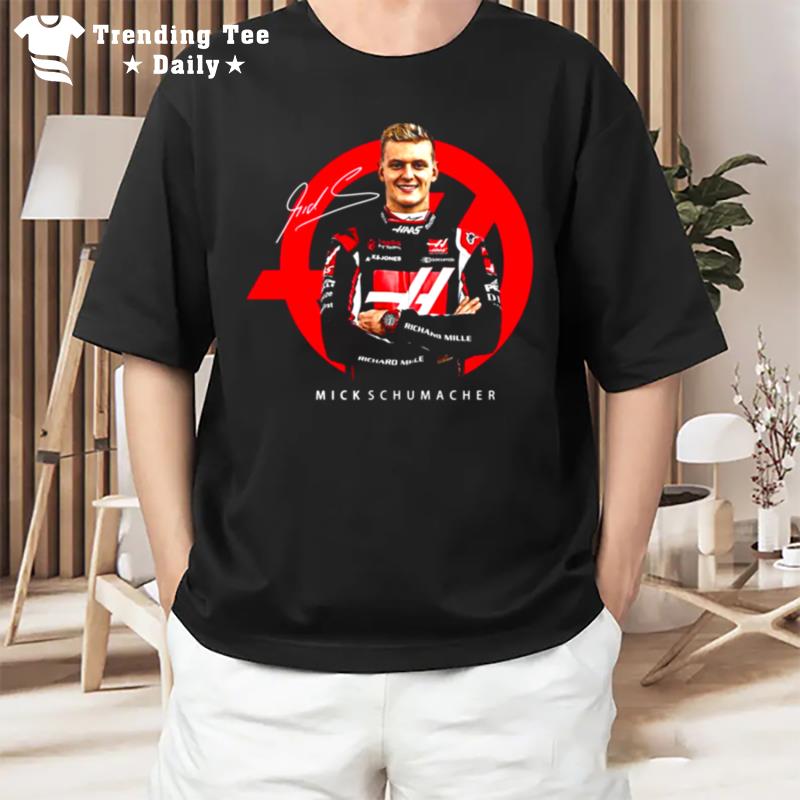 The Hass Team Signature Mick Schumacher F1 T-Shirt