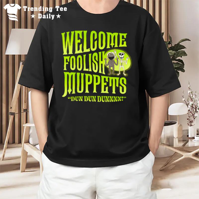 The Haunted Mansion Welcome Foolish Muppets Disneyland Halloween Fall T-Shirt