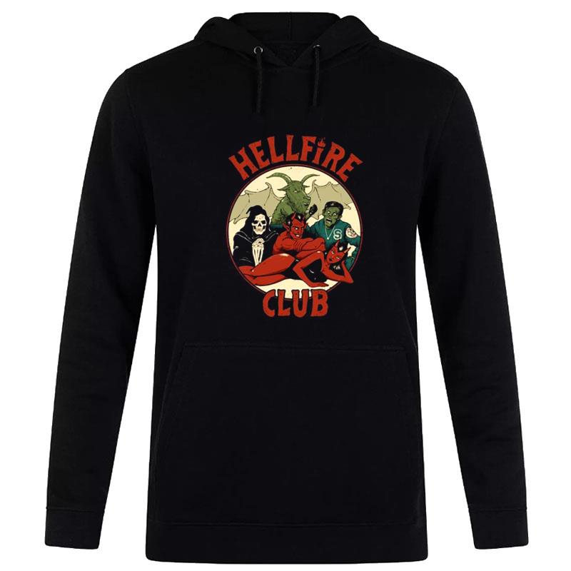 The Hellfire Club Hawkins The Breakfast Club Vintage Artwork Hoodie