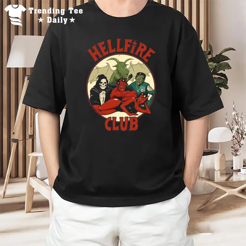 The Hellfire Club Hawkins The Breakfast Club Vintage Artwork T-Shirt