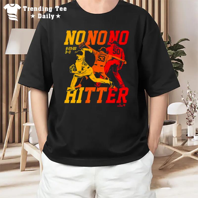 The Houston No No No Hitter Christian Javier Hector Neris And Ryan Pressly T-Shirt