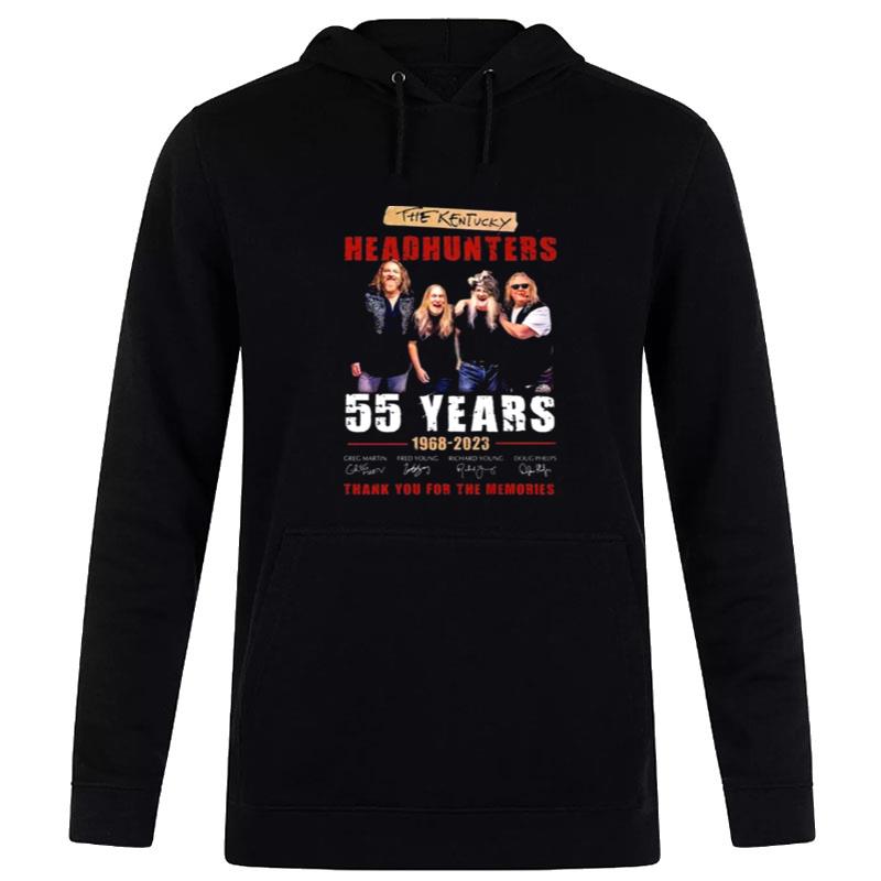 The Kentucky Headhunters 55 Years 1968 - 2023 Thank You For The Memories Signature Hoodie