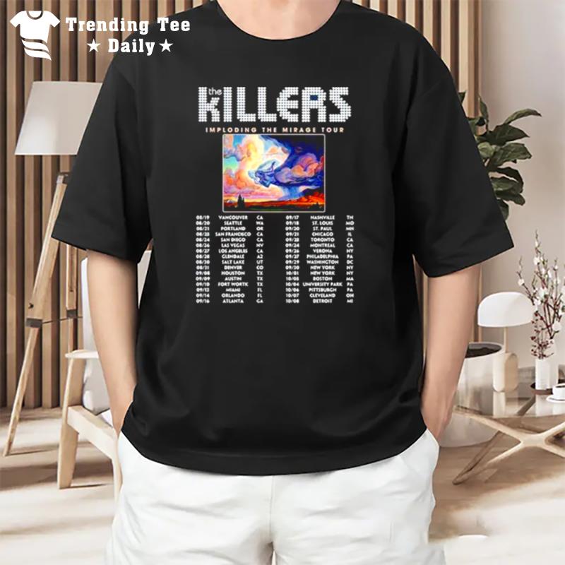 The Killers Imploding The Mirage Tour 2022 Back T-Shirt