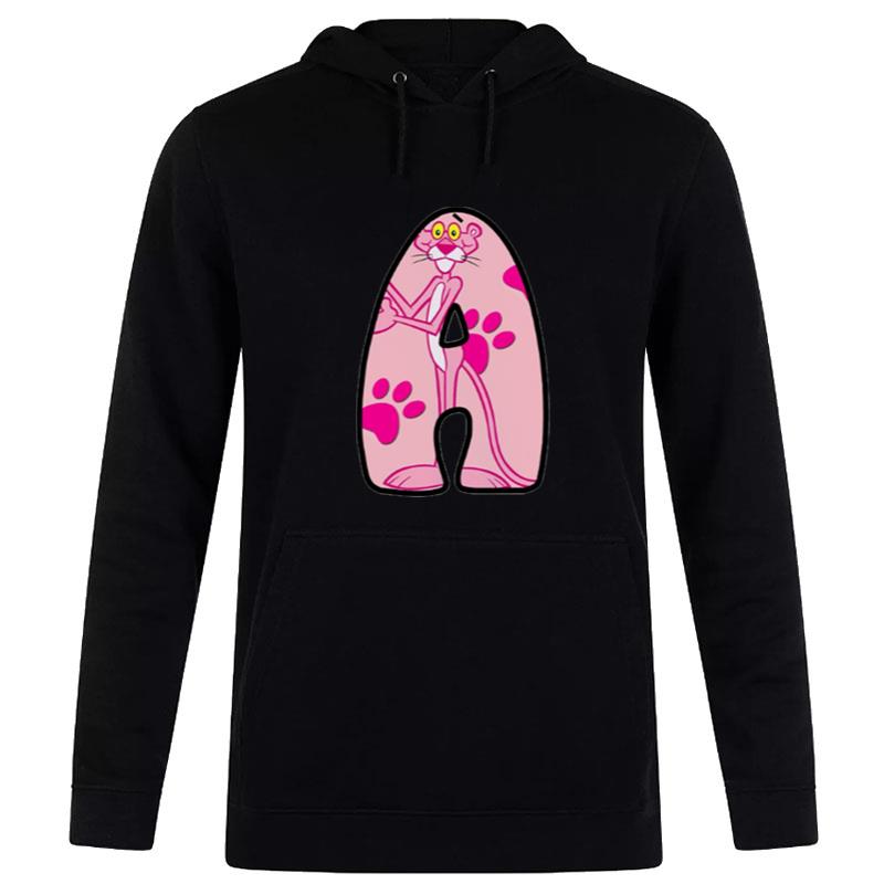 The Letter A Pink Panther Design Hoodie