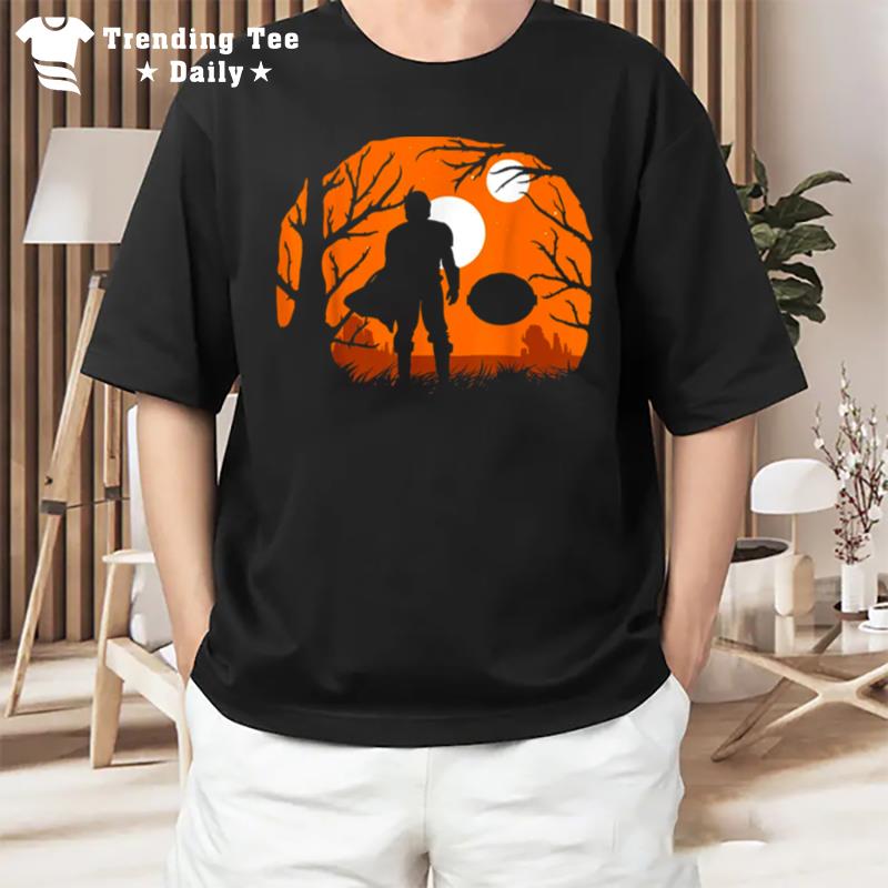 The Mandalorian Halloween Moons Silhouette Star Wars Halloween T-Shirt
