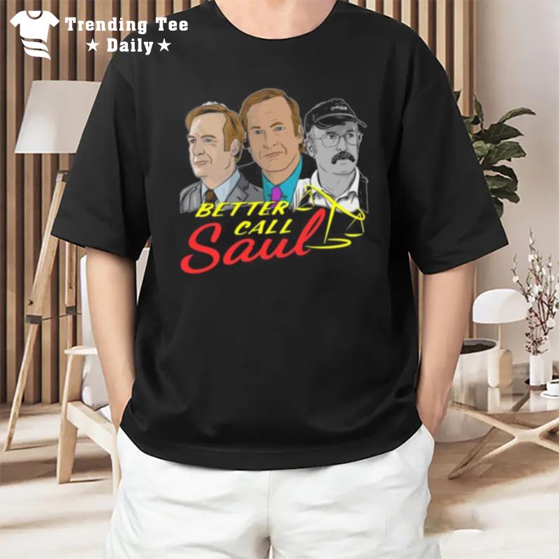 The Many Faces Of Better Call Saul Goodman T-Shirt