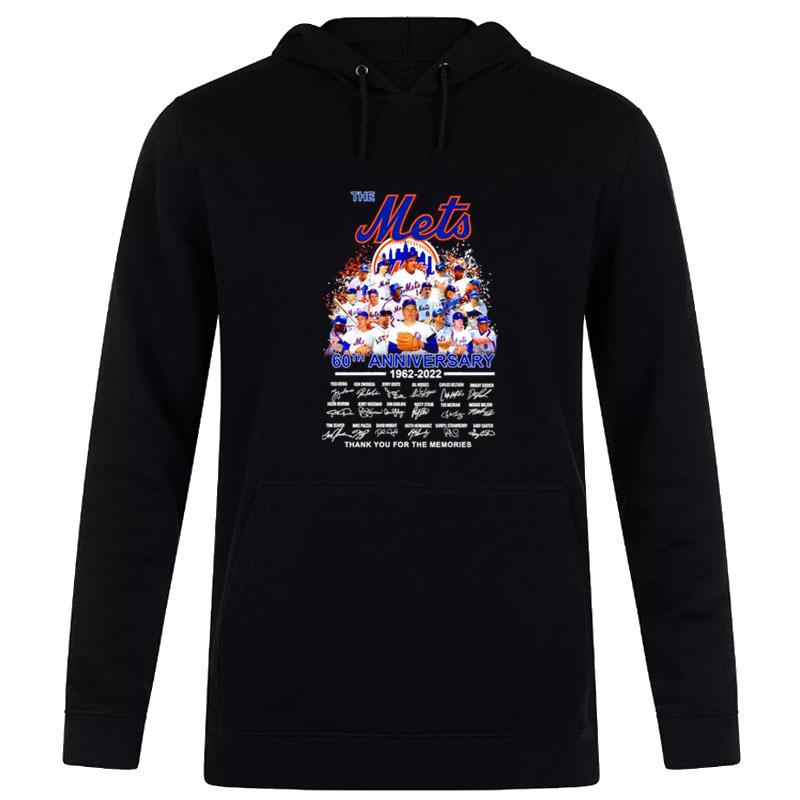 The Mets 60Th Anniversary 1962 2022 Thank You For The Memories Men's Hoodie