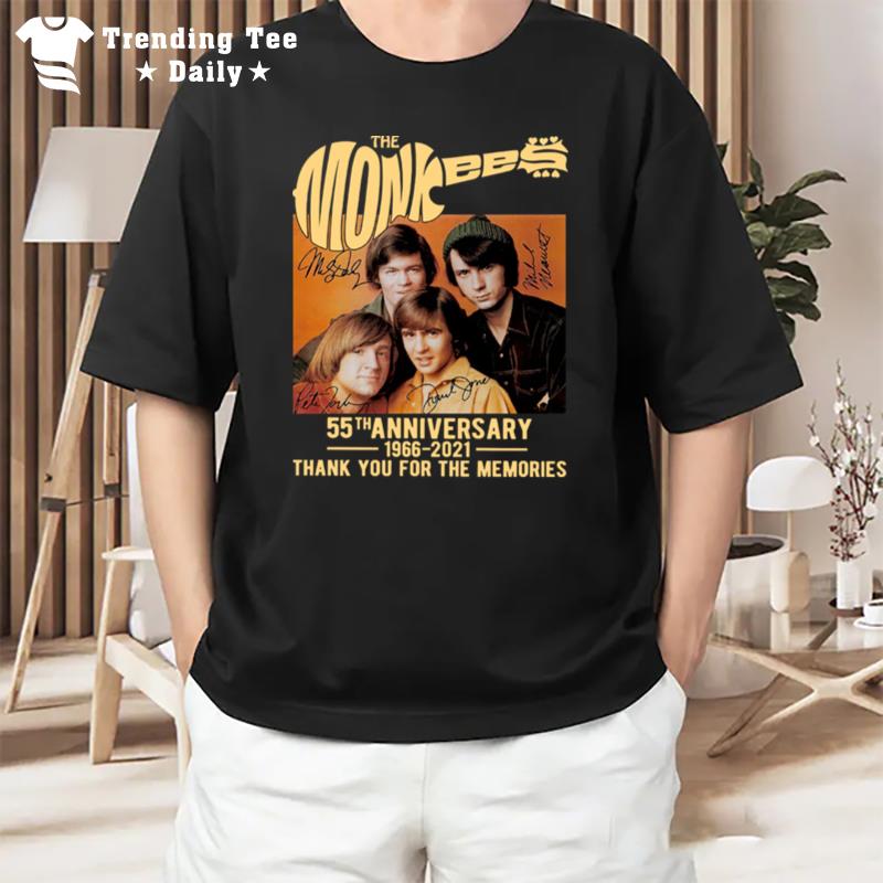 The Monkees 55Th Anniversary 1966 2021 Signatures T-Shirt