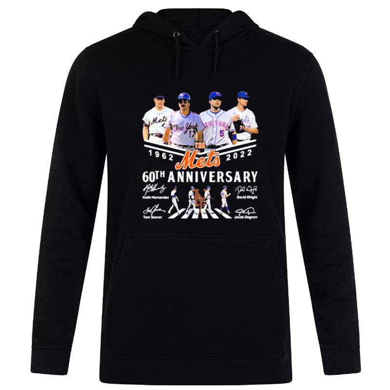 The New York Mets 1962 2022 60Yh Anniversary Abbey Road Signatures Hoodie