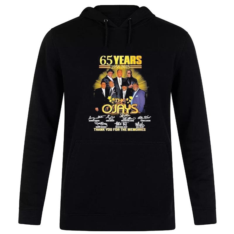 The O'ays 65 Years 1958 2023 Signatures Thank You For The Memories Hoodie