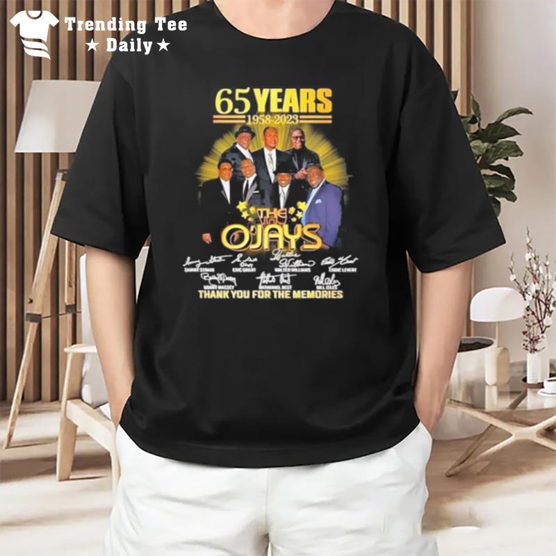The O'ays 65 Years 1958 2023 Signatures Thank You For The Memories T-Shirt