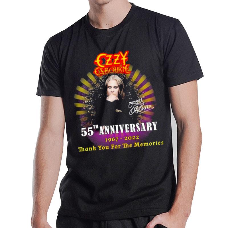 The Ozzy Osbourne 55Th Anniversary 1967 2022 Thank You For The Memories T-Shirt