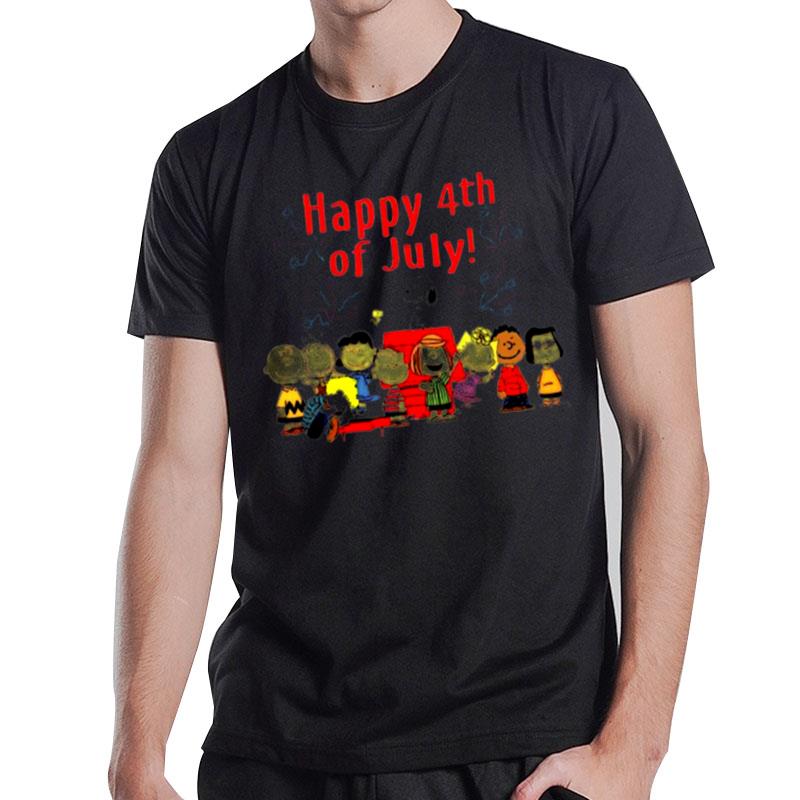 The Peanuts Characters Happy 4Th Of July T-Shirt