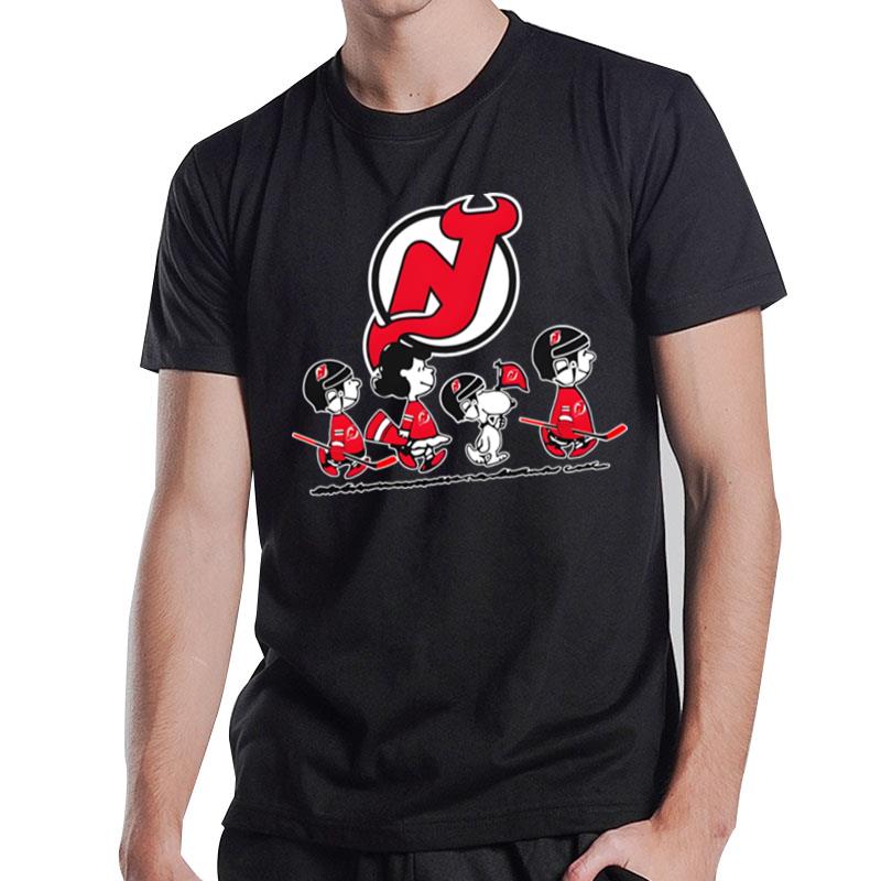 The Peanuts New Jersey Devils Hockey Logo T-Shirt