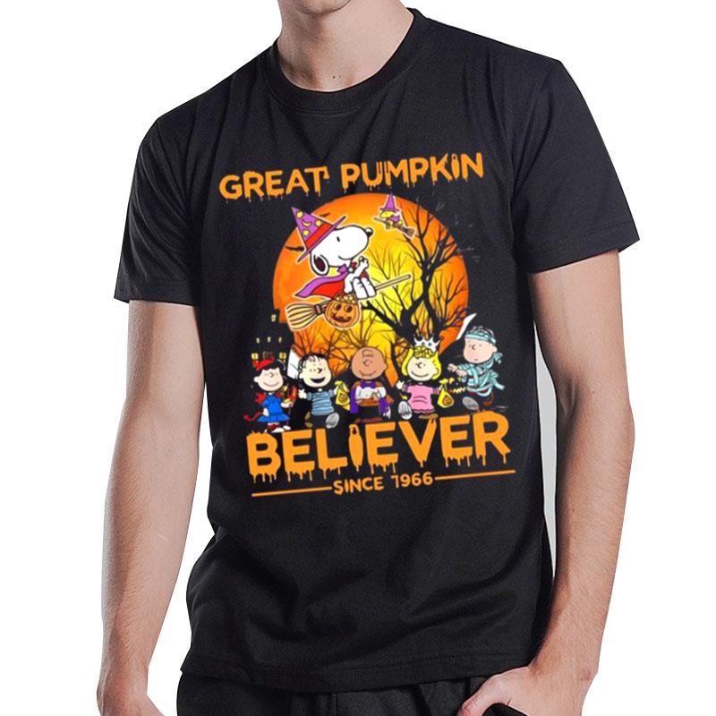 The Peanuts Snoopy Great Pumpkin Believer Since 1966 Charlie Brown Halloween T-Shirt